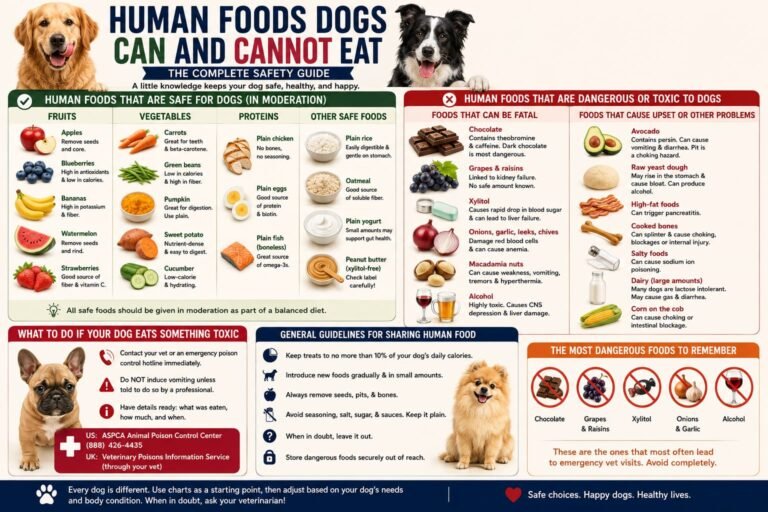 Human Foods Dogs Can and Cannot Eat: The Complete Safety Guide