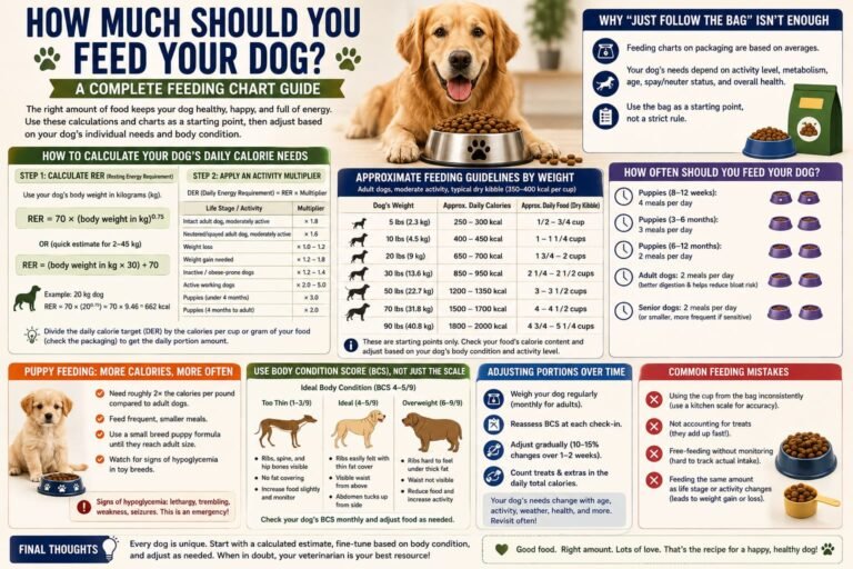 How Much Should You Feed Your Dog? A Complete Feeding Chart Guide