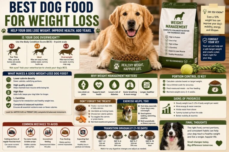 Best Dog Food for Weight Loss in Overweight Dogs