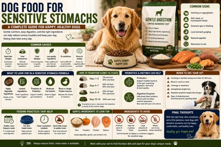 Dog Food for Sensitive Stomachs: A Complete Guide