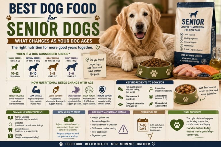 Best Dog Food for Senior Dogs: What Changes as Your Dog Ages